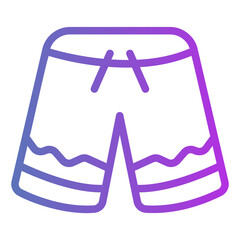 swimming suit Gradient icon