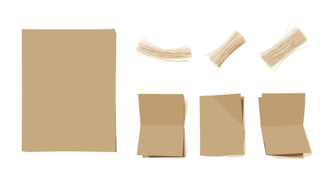 Brown paper packaging with string for shipping, eco wrapping, or handmade product presentation