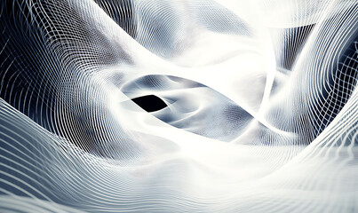 3D abstract visuals and futuristic elements isolated on black, designed for versatile commercial use across technology, minimal, sci-fi, and eco concepts