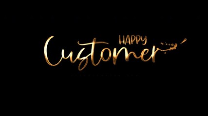 Gold graphic for customer appreciation day festivities, suitable for social media posts, email campaigns, website banners, and print materials.