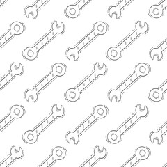 construction pattern. doodle construction seamless pattern. construction tool background