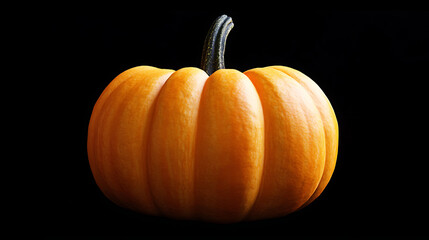 pumpkin on black background