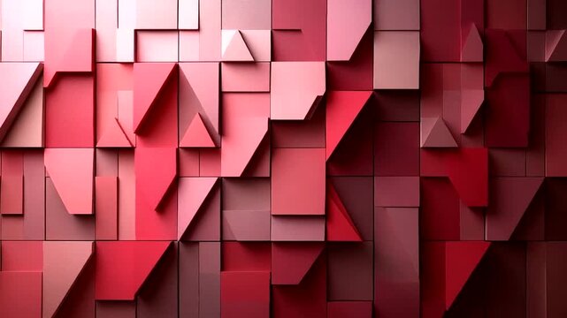 Abstract red geometric pattern background, modern style with gradient lighting effect