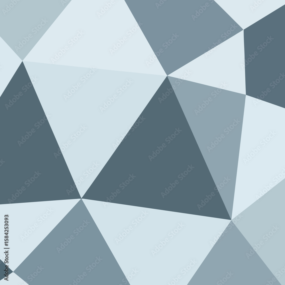 Aufkleber an abstract geometric background with triangles in shades of blue and gray creates a modern mosaic p