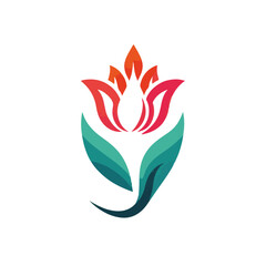 tulip flower logo