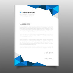 Elegant corporate letterhead profile template business design background