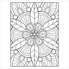 Circular Mandala Ornament – Zentangle Meditation EPS 10