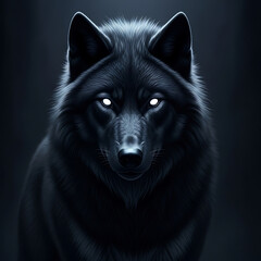 black wolf