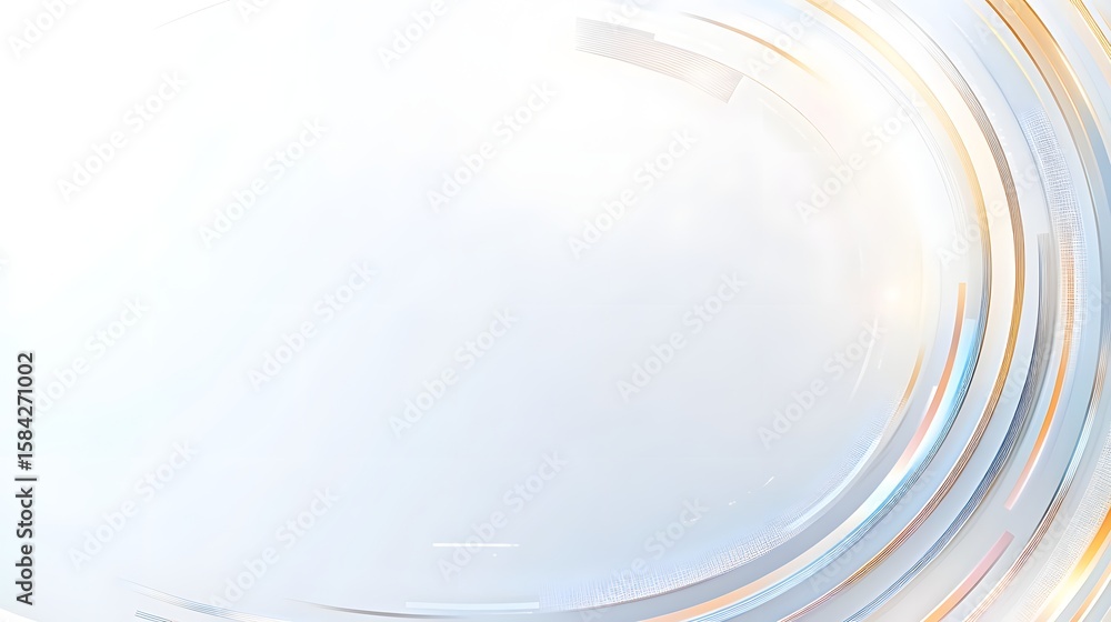 Poster abstract circular design with soft colors.