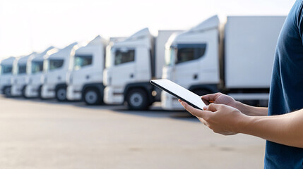 Modern Logistics Managing Fleet Operations with Digital Technology and Fleet of Trucks
