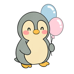 Cute with balloons 