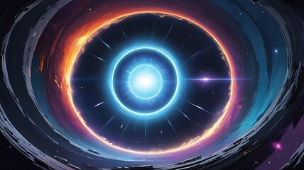 A wormhole that leads to a void of pure nothingness, a terrifying absence of light and matter.
