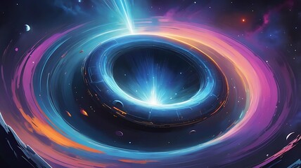 A wormhole that only opens under specific, rare cosmic alignments, making it a legendary phenomenon.
