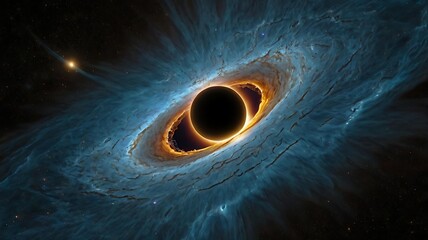 A black hole that emits strange, non-gravitational signals, hinting at an intelligence within.