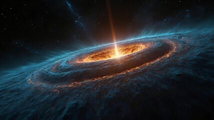 A black hole that emits strange, non-gravitational signals, hinting at an intelligence within.