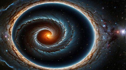 A cosmic anomaly near a black hole, where light behaves in unpredictable, beautiful ways.