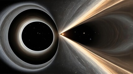 The abstract concept of a black hole as a "cosmic memory," holding all information that falls into it.