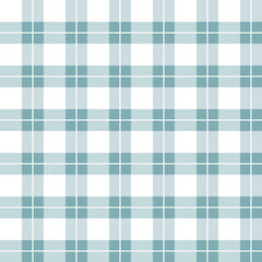 Seamless green and white plaid pattern.