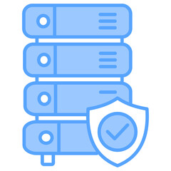 Obraz premium Data Quality Blue Icon