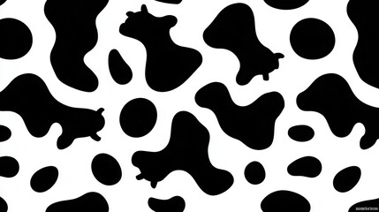 Abstract black and white pattern design.