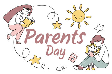 RESPECT FOR PARENTS DAY vector illustration