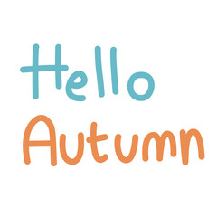 Hello Autumn Typography