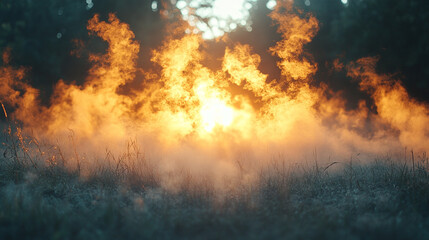 Fototapeta premium fire in the forest