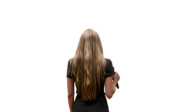 Professional Businesswoman Standing with Confidence

