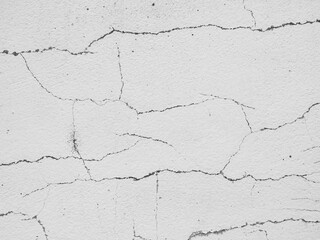 Crack wall texture background broken earthquake effect, whtie grey building cement damage pattern...