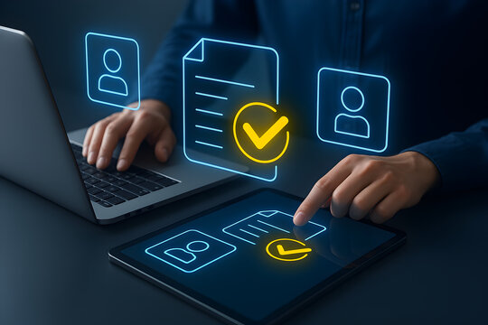 Digital Document Verification and User Authentication Process