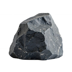 Rough Black Obsidian Rock Displayed for Geological Study and Collection