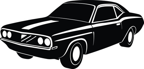 Legendary street/strip profile - 426-inspired wedge engine bay, EPS JPEG PNG