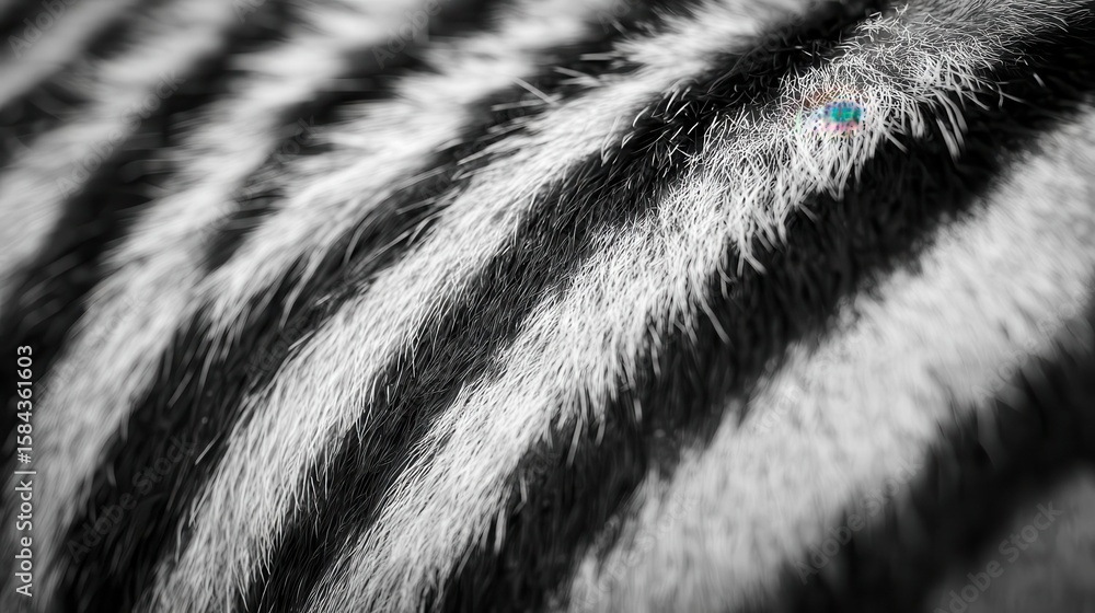 Poster close-up view of textured fur patterns.