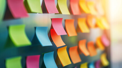 Team of people sharing ideas and notes in a relaxed office environment.