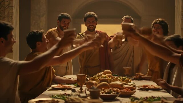 Celebrate the culture, joyous camaraderie, ancient traditions and festive gathering, toast to the ancient celebration