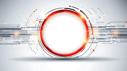 Abstract technological design with a central circular element.