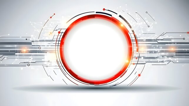 Abstract technological design with a central circular element.