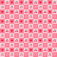seamless pattern with hearts