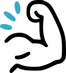 Strong Arm Muscle Flexing Clip Art