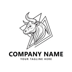 Bull logo template design
