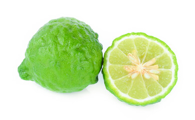 bergamot isolated on white background.