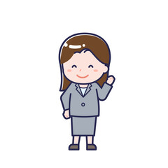 会社員／ななめ／女性 04