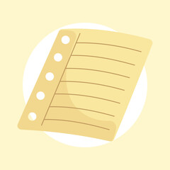 Flat Vector Stationery Illustration