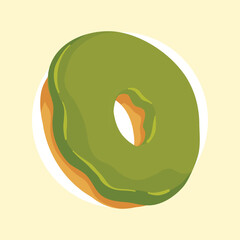 Flat Vector Donuts Illustration