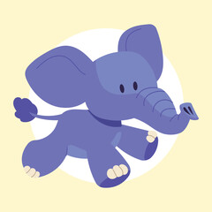 Flat Vector Animal Doll Illustration