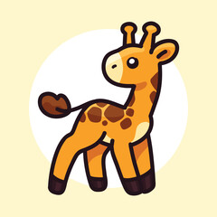 Flat Vector Animal Cute Illustration