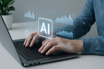 AI Data Processing and Machine Learning Concept