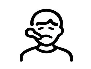 Medical Icons 19A: Medical, doctor, emergency, illness, treatment, fever, thermometer, cold, hospital