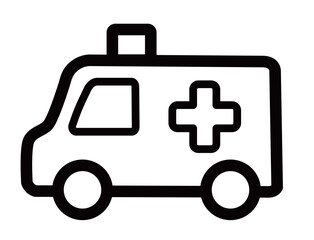 Medical Icons 12A : Medical, doctor, emergency, illness, injury, paraplegic, IV, IV bag, treatment, injection, blood transfusion, shot, ambulance, car, hospital