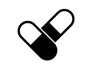 Medical Icons 02A: pill, medicine, vector, icon, capsule, illustration, health, pharmacy, healthcare, hospital